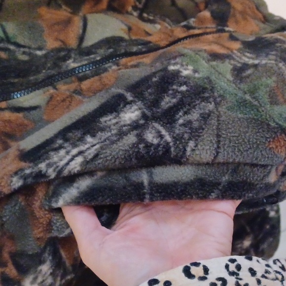 Trail Crest fleece hooded jacket camouflage jacket men's size xlarge - Picture 3 of 3